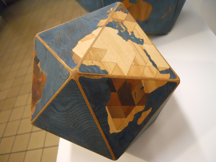 Dymaxion Woodocean World folded together