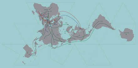 My Family Dymaxion Map