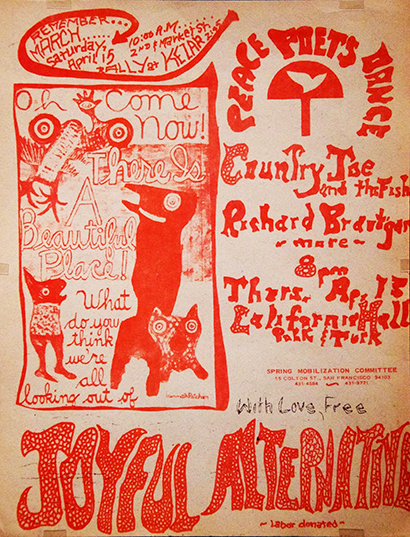 SF poster - April 15, 1967 Peace Poets Dance